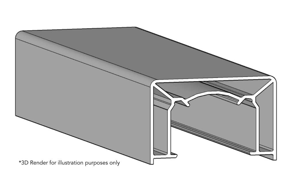 Modern profile 002 Modern railing profile